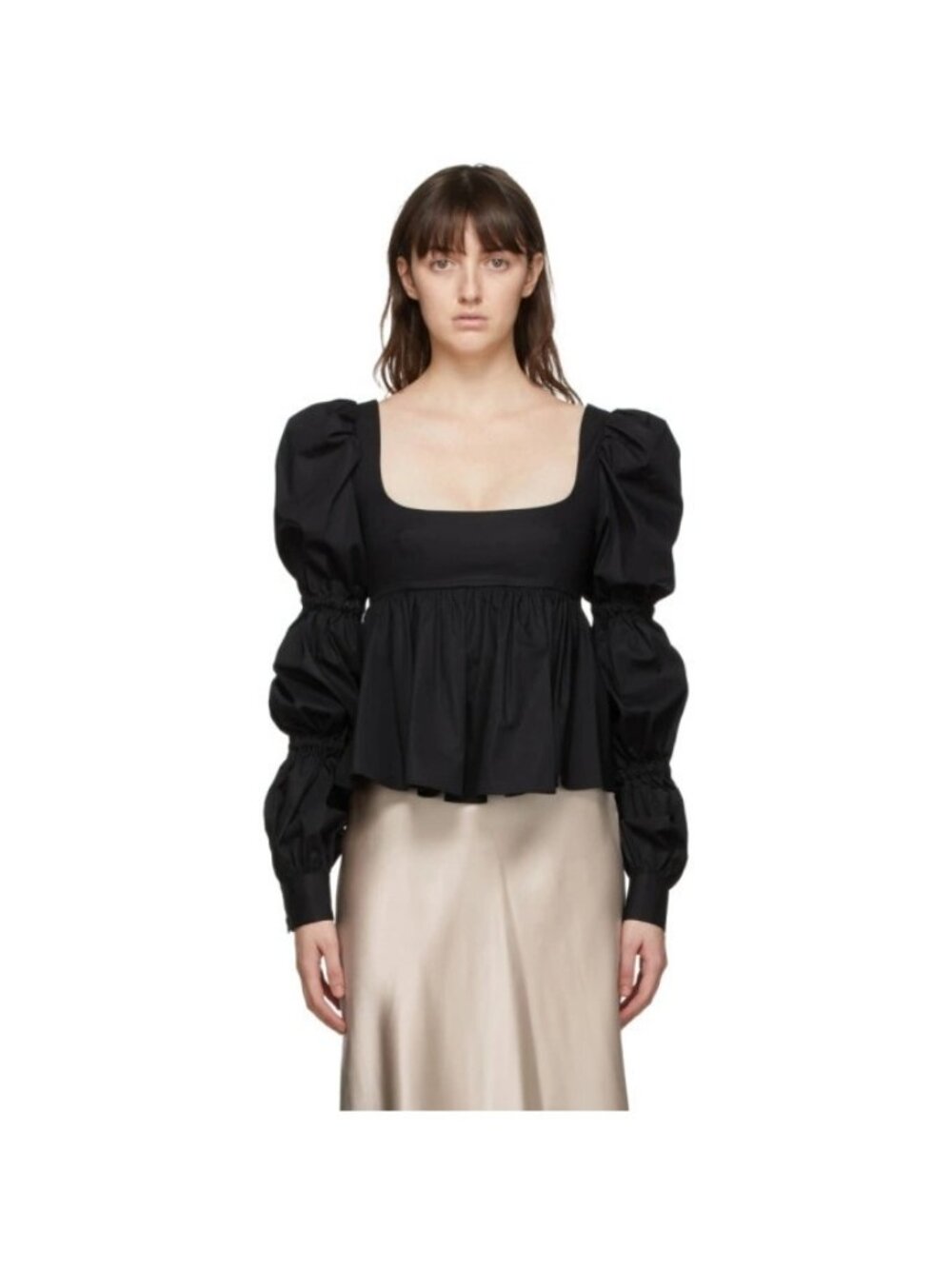 NWT $720 Brock Collection Roero Blouse Black Size 12